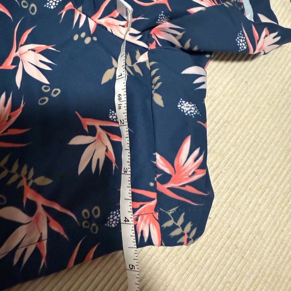 Magellan Outdoors Athletic Shorts Blue and Pink Floral  Design - Picture 7 of 8